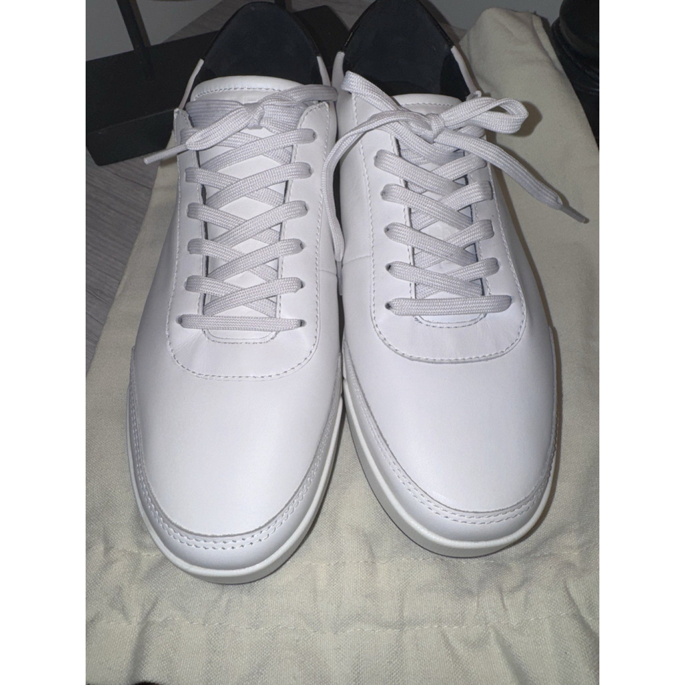 Novella Low Top Luxury Sneakers in Dust Bag New White/ Black 10